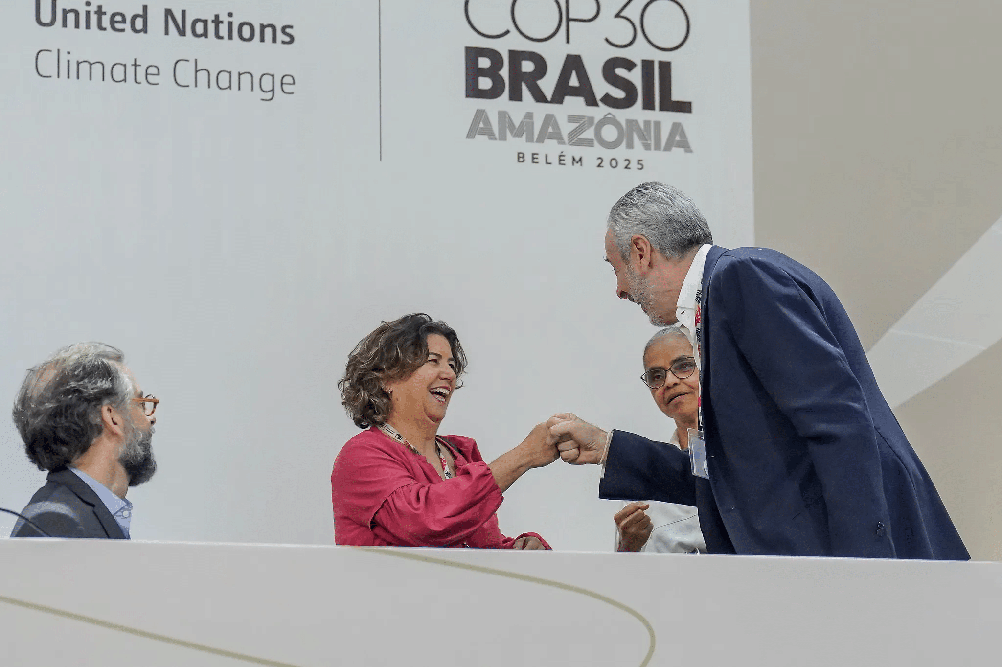 The COP30 presidency gives a final press conference at the UN climate summit in Belem, Brazil